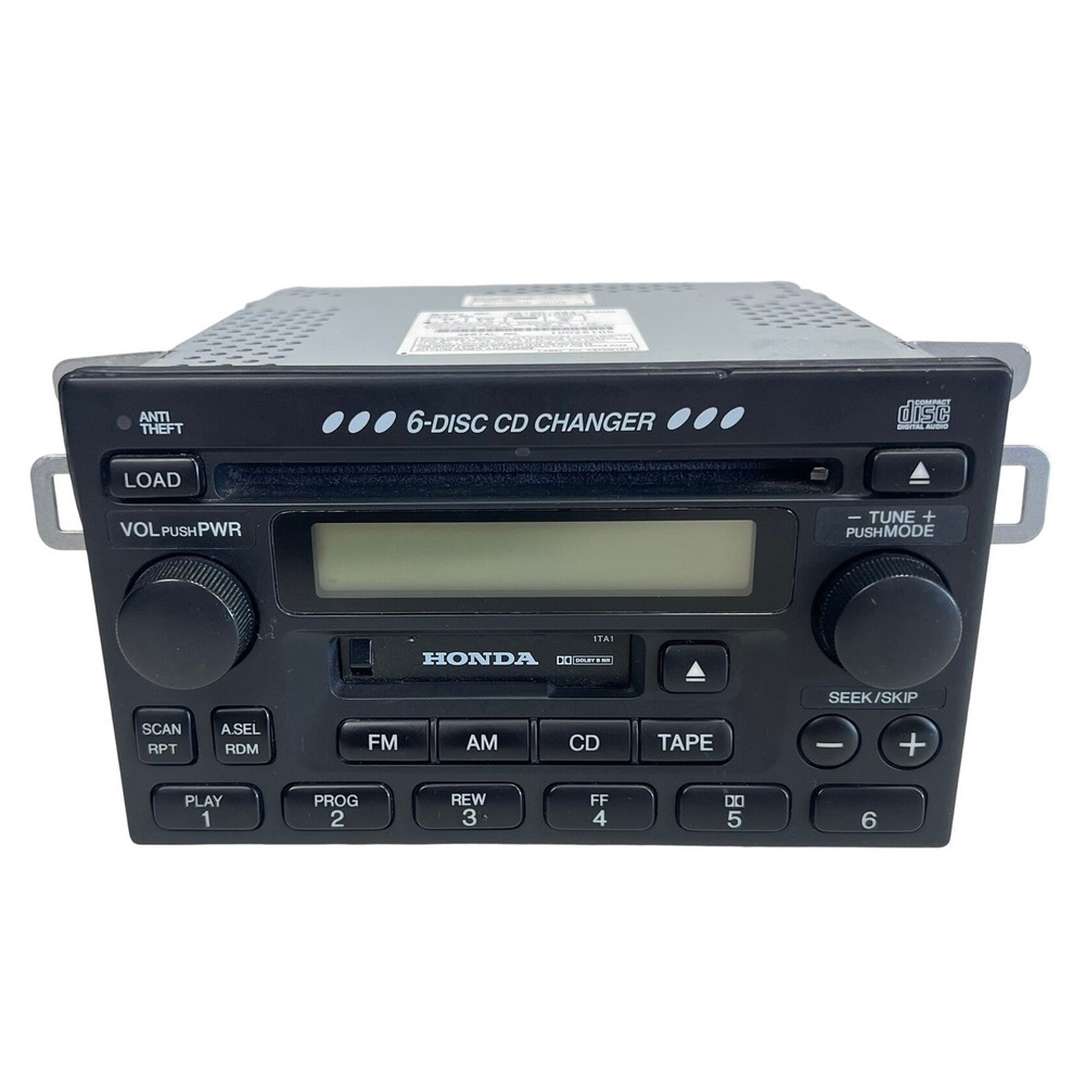 Honda 6-Disc CD Changer Cassette Radio Player 39100-S84-A300 CQ-EH1060A OEM